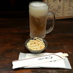 花より団子 - 金麦とお通し