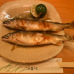 つるべ寿司 - 鮎解禁！天然若鮎の塩焼き