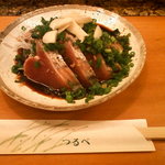 つるべ寿司 - 焼き立ての鰹のたたき