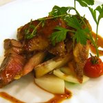 6800円ディナーの肉料理