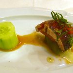 レストランカノウ - アミューズはメニューとほぼ同時に出てきた