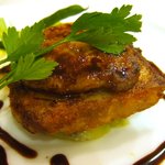 レストランカノウ - 温前菜（穴子テリーヌとフォアグラソテー）