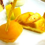 レストランカノウ - イチジクのタルトをアップ