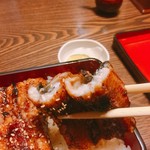 上村うなぎ屋 - この日は特に身も暑くぷりぷり(^^)