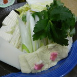 鯛よし百番 - 寄せ鍋の野菜