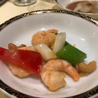 銀座アスター 新宿賓館  - エビと野菜の塩炒め