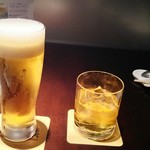 Kirin - 生ビール　700円　＆　梅酒ロック　670円　