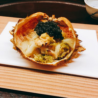 松川 - トゲグリガニ飯蒸し キャビア