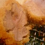 とんかつ 串揚げ 優膳 - ピンクのヒレかつ♪