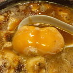 龍祥軒 - 麺の上に双子の卵黄はラッキーなのかなぁ笑