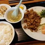 Mataichi - 豚肉炒め定食【2016.12】