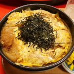 喜味屋食堂 - カツ丼800円　＋　中盛り100円