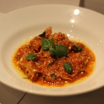 Tomato stew with tripe