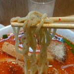 信長ラーメン - 麺リフト