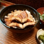 丸十 うなぎや - 三河産うなぎ。すごい肉厚だ。