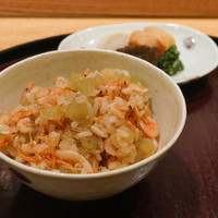 日本料理 太月 - 桜えびとふきの炊き込みご飯