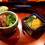 わらび野 - ホタルイカ、雲丹湯葉