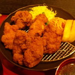 ふじやからあげ - 唐揚げ定食（和風・大・アップ）