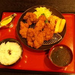 ふじやからあげ - 唐揚げ定食（和風・大）