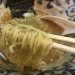 洛二神 - 2004年式中華そば(750円)麺リフト
