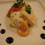ズワイ蟹ムースと鱈とポテトのクネル