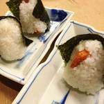 花いち - 【飯】天むす／蕗の茎のお握り