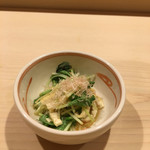 鮨 あらい - （2017年4月）三つ葉のお浸し