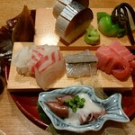 むろまち 加地 - 刺身の盛り合わせ