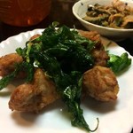 喜来楽 - 台湾バジルと鶏のから揚げ