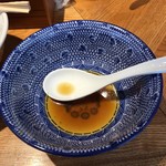つけそば 神田 勝本 - 後を引くスープ完食