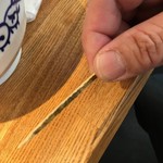 つけそば 神田 勝本 - こだわり感のある楊枝