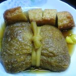 上田温酒場 - ｢もち入り袋､ごぼう天｣ 