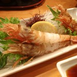 くつろぎ亭ひこべえ  - モサエビ刺身