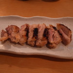 酒亭ばんから - 「京赤地鶏もも肉塩焼」