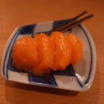 酒亭ばんから - 「卵黄の自家製味噌漬」