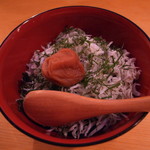 酒亭ばんから - 「しらす南高梅しそ丼」