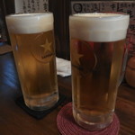 Kumaneko - ビールで乾杯