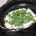 豪龍久保 - 塚原朝採り筍と花山椒・実山椒の炊き込みご飯