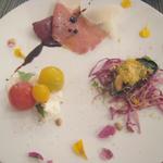 ペペロッソ - 前菜3種盛り合わせ（生ハム、カプレーゼ、ムール貝）