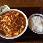 勇喜食堂 - マーボラーメン＆半ライス…GOOD！