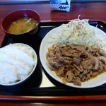 Menfan Shokudou - 豚生姜焼き定食　630円