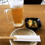 居酒屋 しあん - 生ビール　サッポロ黒ラベル　￥４００　（税別）