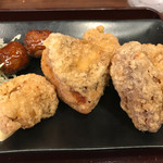 元祖唐揚げ三平 - 三平定食のお肉たち