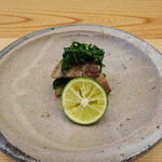 柚木元 - 子猪のロースは春菊と