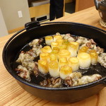 柚木元 - 松本一本葱と熊肉のすき焼きです