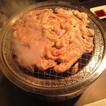 Sendai Horumon Yakiniku Tokiwatei - 塩ホルモン大盛…税別980円