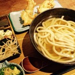 こがね製麺所 - とり天うどん