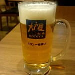 大戸屋 - 生ビール：498円