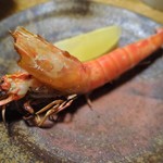 蕎麦ひら井 - 車海老塩焼き