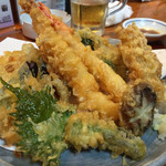 居酒屋 かんたろう - 天ぷら盛り合わせ